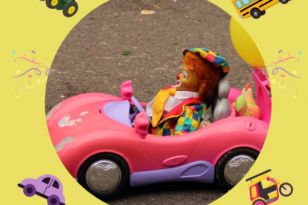 Dopravní maškarní karneval pro děti