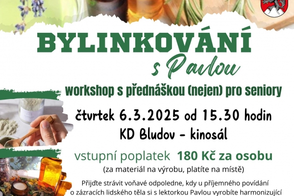 Bylinkování s Pavlou - workshop s přednáškou (nejen) pro seniory