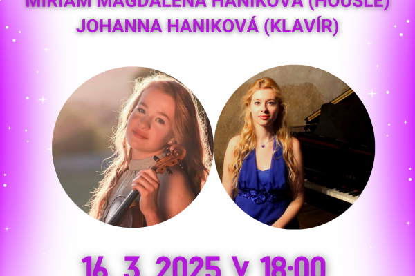 KPH: Miriam Magdalena Haniková (housle) a Johanna Haniková (klavír)