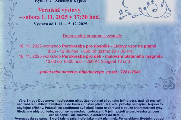 workshop Perokresba pro dospělé 