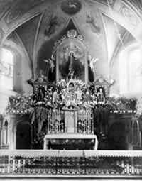 Oltář v kostele sv. Jiří
